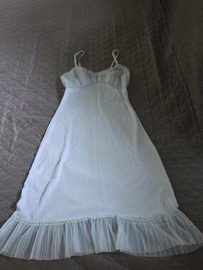 VTG Rogers Light Blue Sheer Slip Dress